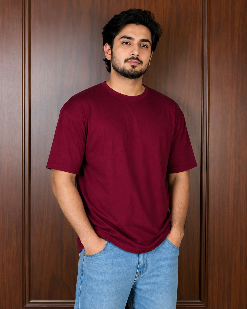 Over-Sized T- Shirt Mahroon